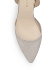Zapatilla Beige Tacon Delgado Puntal Elegante Mujer Stiletto 1770124