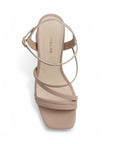 Zapatilla Maquillaje Mujer Tacon Ancho Tiras Cruzadas Moda Elegante 4840052