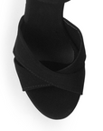 Zapatillas Negro Mujer Tiras Cruzadas Elegante Pulsera Moda 2630084
