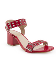 Zapatilla Rojo Descubierta Mujer Moda Estoperoles Dama Fiesta 3270307