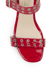 Zapatilla Rojo Descubierta Mujer Moda Estoperoles Dama Fiesta 3270307
