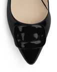 Zapatilla Negro Mujer Tacon Bajo Puntal Moda Elegante Casual 4220060