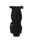 Zapatilla Negro Dama Moda Casual Plataforma Tacon Mediano Mujer 4040214