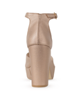 Zapatilla Oro Rosa Dama Moda Casual Plataforma Tacon Mediano Mujer 4040271