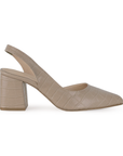 ZAPATILLAS BEIGE TACÓN BAJO MODA MUJER CASUAL DAMA 4040476
