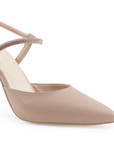 Zapatilla Maquillaje Oro Rosa Dama Punta Cerrada Tacón Elegante Pulsera Pedrería 4040732