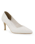Zapatilla Beige Mujer Tacon Elegante Stiletto Moda Puntal Formal 4040754