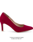 Zapatilla Rojo Mujer Tacon Elegante Stiletto Moda Puntal Formal 4040761