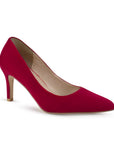 Zapatilla Rojo Mujer Tacon Elegante Stiletto Moda Puntal Formal 4040761
