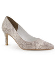 Zapatilla Beige Mujer Tacon Elegante Stiletto Moda Puntal Formal 4040762