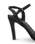 Zapatilla Negro Mujer Formal Tacon Delgado Moño Moda Elegante 4040800