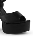 Zapatilla Negro Mujer Moda Elegante Hebilla Grande Moda Casual 4040808