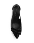 Zapatilla Negro Dama Tacon Delgado Puntal Fiesta Elegante 4040815