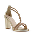 Zapatilla Oro Dama Fiesta Brillos Mujer Moda 4040825