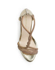 Zapatilla Oro Dama Fiesta Brillos Mujer Moda 4040825