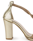 Zapatilla Oro Dama Fiesta Brillos Mujer Moda 4040825