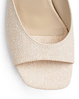 Zapatilla Beige Mujer Casual Tira Moda Elegante Tacon 4040836