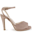 Zapatilla Maquillaje Elegante Punta Abierta Talon Descubierto Moda 4040864