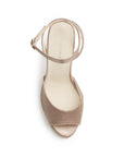 Zapatilla Maquillaje Elegante Punta Abierta Talon Descubierto Moda 4040864
