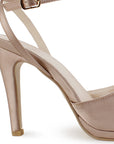 Zapatilla Maquillaje Elegante Punta Abierta Talon Descubierto Moda 4040864