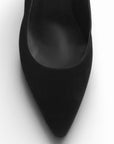 Zapatilla Negro Dama Puntal Destalonado Formal Tacon Elegante 4040885