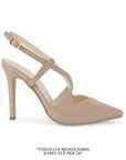 Zapatilla Maquillaje Mujer Tacon Alto Delgado Tiras Elegante Moda Dama 4040888
