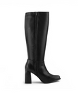 BOTA NEGRO CASUAL DAMA LARGA TACÓN MEDIO 4340119