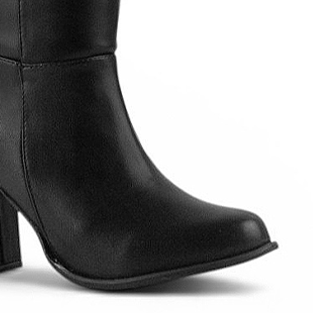 BOTA NEGRO CASUAL DAMA LARGA TACÓN MEDIO 4340119