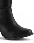 BOTA NEGRO CASUAL DAMA LARGA TACÓN MEDIO 4340119