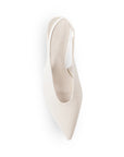 Zapatillas beige elegantes de punta fina con pulsera ajustable al talón | Mod.4890004