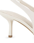 Zapatillas beige elegantes de punta fina con pulsera ajustable al talón | Mod.4890004