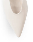 Zapatillas beige elegantes de punta fina con pulsera ajustable al talón | Mod.4890004