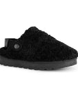 Mocasines negros tipo zuecos con plataforma | Mod.4900069