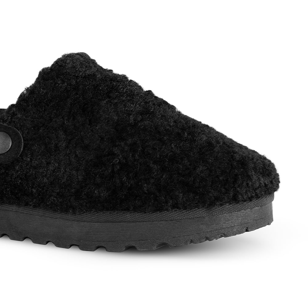Mocasines negros tipo zuecos con plataforma | Mod.4900069