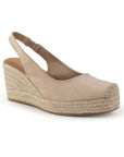 Alpargata Beige Mujer Resorte Punta Yute Plataforma Casual 4870021