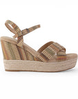 Alpargata Beige Mujer Casual Plataforma Alta Yute Moda Pulsera 4900026