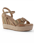 Alpargata Beige Mujer Casual Plataforma Alta Yute Moda Pulsera 4900026