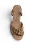 Alpargata Beige Mujer Casual Plataforma Alta Yute Moda Pulsera 4900026