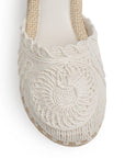 Alpargata Blanco Mujer Casual Plataforma Yute Casual Tejida Moda 4290084