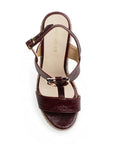 Alpargata Vino Mujer Doble Tira Pulsera Hebilla Casual Moda Dama 4500190