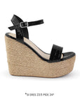 Alpargata Negro Mujer Casual Descubierta Moda Verano Dama 3360439