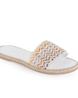 Alpargata Blanco Piso Mujer Casual Verano Moda Comoda Playa 4550055