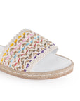 Alpargata Blanco Piso Mujer Casual Verano Moda Comoda Playa 4550055