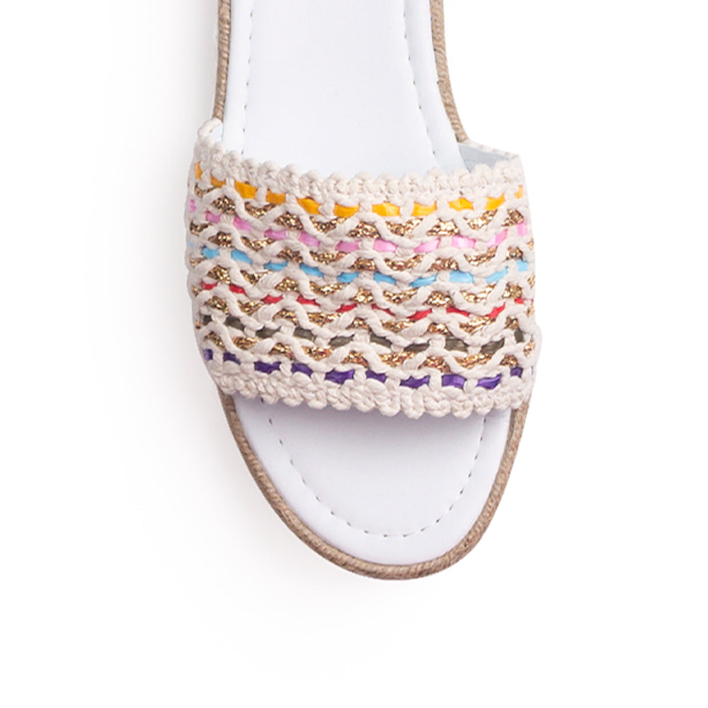 Alpargata Blanco Piso Mujer Casual Verano Moda Comoda Playa 4550055