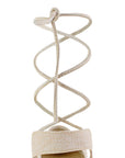 Alpargata Beige Plataforma Baja Dama Pulsera Liston Yute Moda 4550079