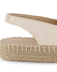 Alpargata Beige Yute Mujer Resorte Casual Moda Punta Abierta 3402924