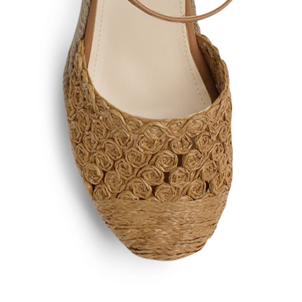 Alpargata Cafe Moda Mujer Elegante Estilo Artesanal Plataforma 3403005
