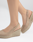 Alpargata Beige Mujer Resorte Punta Yute Plataforma Casual 4870021