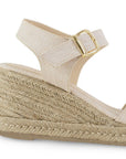 Alpargata Beige Dama Yute Casual Pulsera Tiras Cruzadas Moda Mujer 3690126