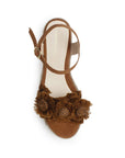 Alpargata Cafe Dama Tira Ancha Con Flores Moda Casual Pulsera 3690129